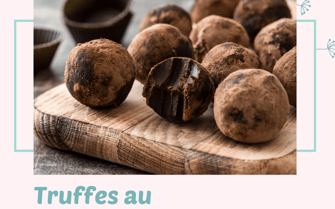 Truffes au chocolat vegan pour être une maman en forme